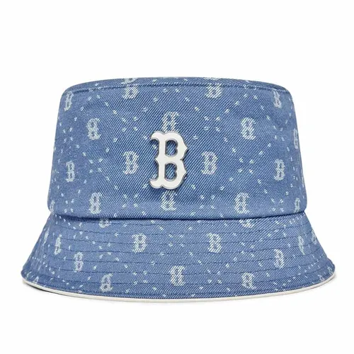 Mũ MLB Bucket Denim Dia Monogram Boston Red Sox 3AHTMD13N-43SBL Màu Xanh Blue