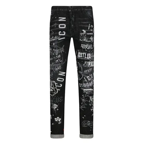 Quần Jean Nam Dsquared2 Cool Guy S79LA0008 Màu Đen Size 44