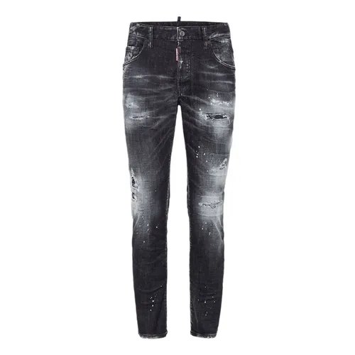 Quần Jean Nam Dsquared2 Wash Skater Jeans Màu Đen Size 44
