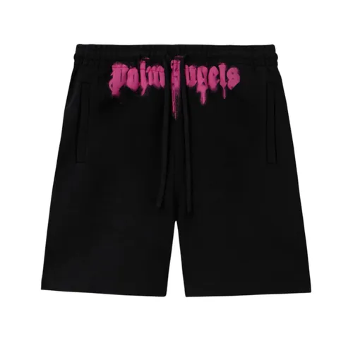 Quần Short Nam Palm Angels Sprayed Logo In Black PMCI019F25FLE0031032 Màu Đen Size XS