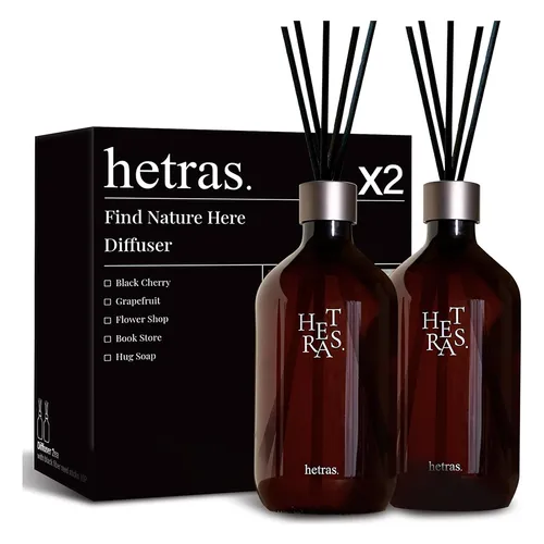 Set 2 Chai Tinh Dầu Nước Hoa Khuếch Tán Hương Thơm Hetras Black Cherry (500ml x 2)