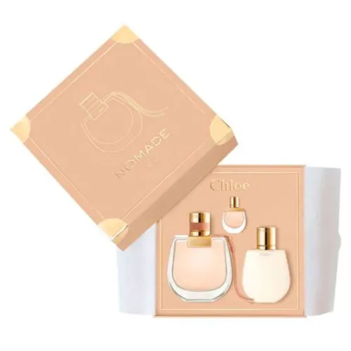 Set Nước Hoa Nữ Chloé Nomade EDP 75ml + Mini 5ml Và Lotion 75ml (3 Món)