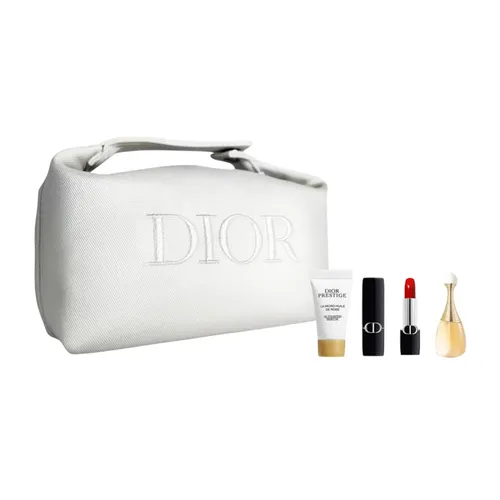 Set Nước Hoa Nữ Dior J'adore EDP + Serum + Son Dior Mini 999 Velvet Kèm Túi