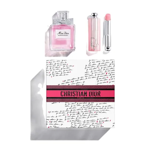 Set Nước Hoa Nữ Dior Miss Dior Blooming Bouquet 50ml + Son Dior Lip Glow 001 (Valentine Limited Edition)