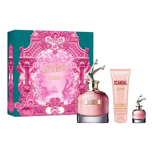 Set Nước Hoa Nữ Jean Paul Gaultier Scandal EDP 80ml + Mini 6ml + Dưỡng Thể Body Lotion 75ml (3 Món)