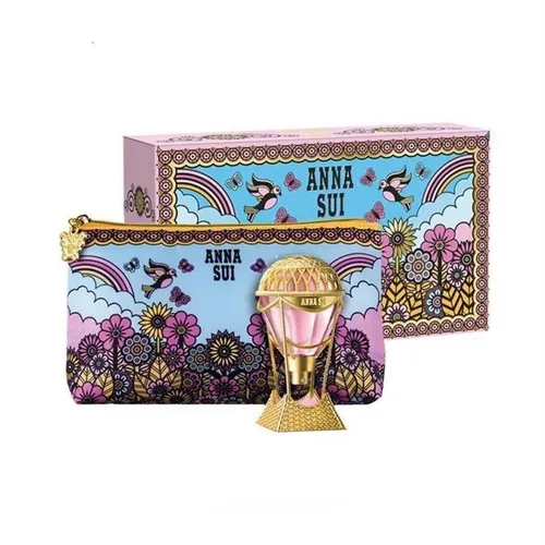 Set Nước Hoa Nữ + Pouch Anna Sui Sky Eau De Toilette 30ml