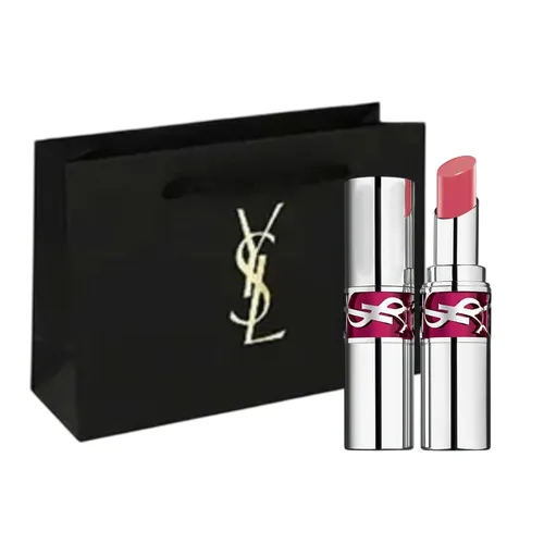 Son Dưỡng YSL Loveshine Candy Glaze Lipstick 13 Flashing Rose Màu Hồng Đào (Kèm Túi Giầy)