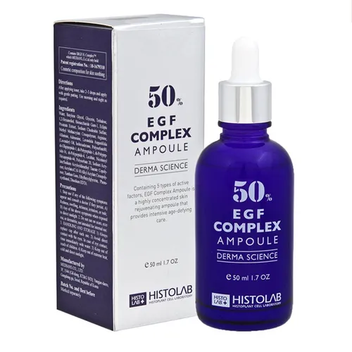 Tinh Chất Trẻ Hóa Chuyên Sâu Tái Tạo, Giảm Nhăn Và Sáng Da Histolab 50% EGF Complex Ampoule Serum 50ml