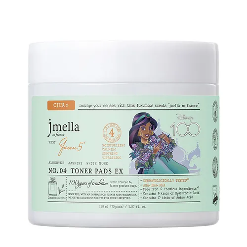 Toner Pad Dưỡng Ẩm Dịu Da Jmella x Disney No.04 Queen 5 Cica 70 Miếng