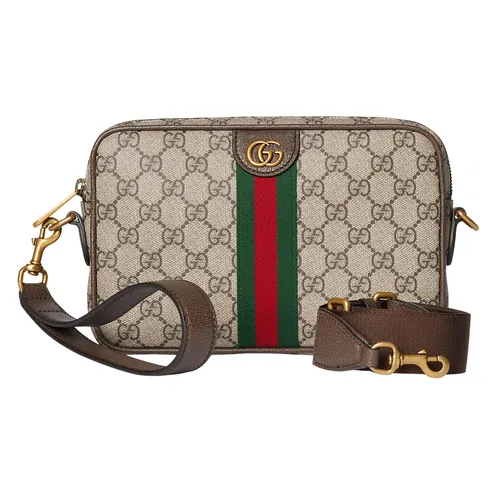 Túi Đeo Chéo Nam Gucci Ophidia Small Crossbody Bag 839155 FAEOF 9745 Màu Nâu Be