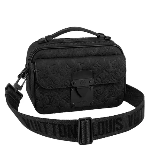 Túi Đeo Chéo Nam Louis Vuitton LV SLock Messenger M58489 Màu Đen