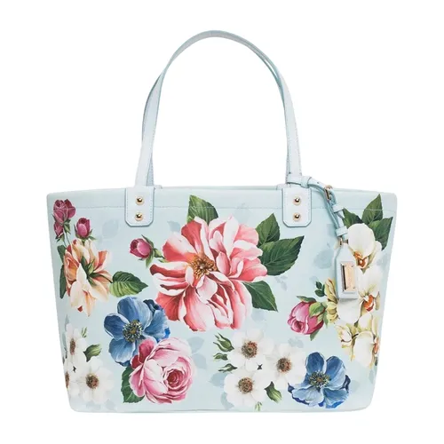 Túi Xách Tay Nữ Dolce & Gabbana DG Tote Bag BB6670AX725HC1AM Màu Xanh/Hồng