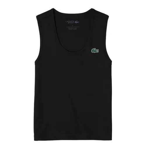 Áo Ba Lỗ Nữ Lacoste Ultra Dry Rib Knit Sport Tank Top TF4874 - 031 Màu Đen Size 34