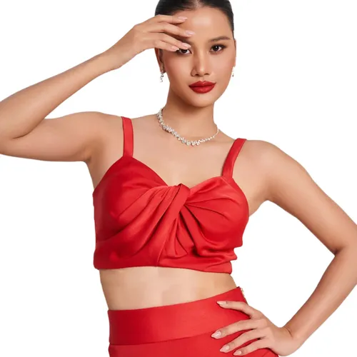 Áo Hai Dây Nữ F2 Fashion & Freedom Golden Girl AK612-DO-S-0923 Màu Đỏ Size S