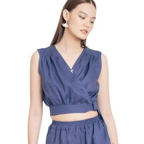 Áo Kiểu Nữ F2 Fashion & Freedom Brighter Day AK489-XT-S-1121 Màu Xanh Tím Size S