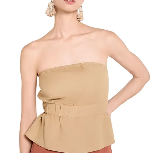 Áo Kiểu Nữ F2 Fashion & Freedom Linen Be A Touch Of Effortless Elegance AK645-BE-S-0325 Màu Be Size S