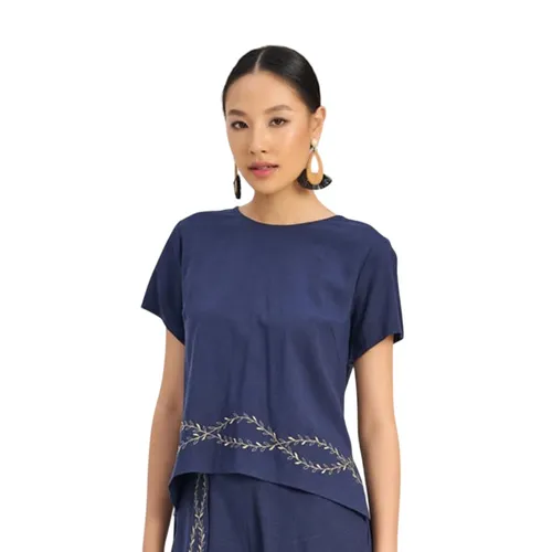 Áo Kiểu Nữ F2 Fashion & Freedom The Art Of Styling AK456-XD-S-0723 Màu Xanh Đen Size S