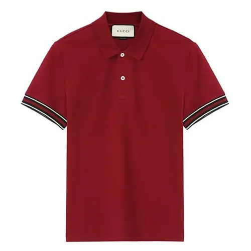 Áo Polo Nam Gucci Men Red Polo Shirt 408403 Màu Đỏ Size S