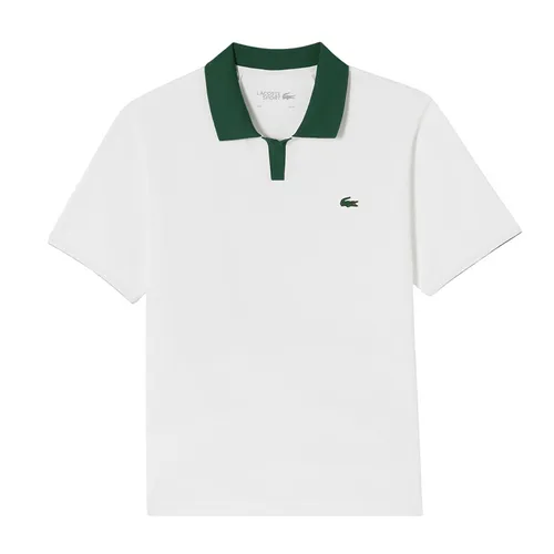 Áo Polo Nam Lacoste Men's Open Collar Tennis Polo Shirt DH951E-56G 70V Màu Trắng - Xanh Size 4
