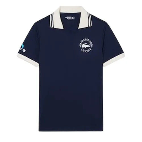 Áo Polo Nam Lacoste Miami Open Edition Ballboy Shirt Regular DH0434 - 166 Màu Xanh Đen Size 4