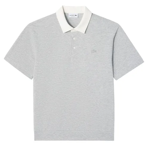 Áo Polo Nam Lacoste Milano Contrast Collar Shirt Relaxed PH644E - CCA Màu Xám Size 3