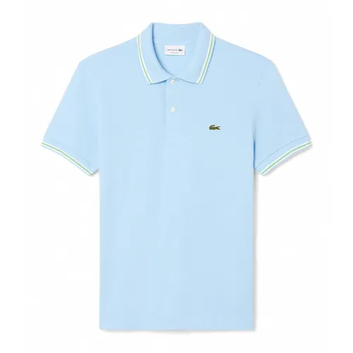 Áo Polo Nam Lacoste Regular Fit Trim Accent L.12.12 PH9875 - HBP Màu Xanh Nhạt Size 4