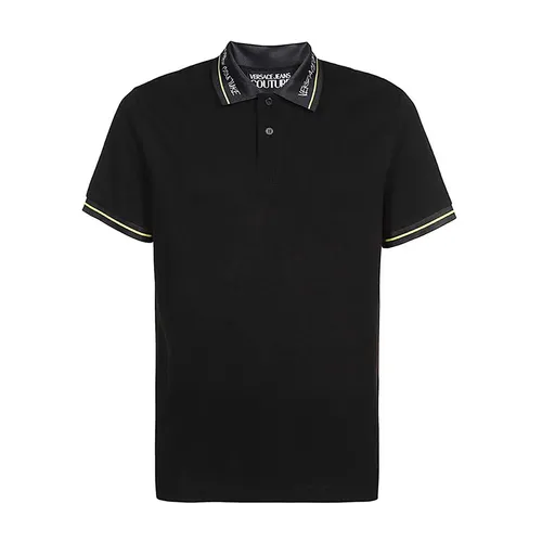 Áo Polo Nam Versace Jeans Couture Polo Nero Regular Fit 75GAGT13 Màu Đen Size S