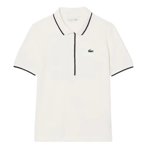Áo Polo Nữ Lacoste Regular Fit Tennis Thermo-Regulating PF8603- EVO Màu Trắng Size 32