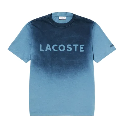 Áo Thun Nam Lacoste Stencil Brand Name Logo T-Shirt TH6370 - HD9 Màu Xanh Lam Size 3