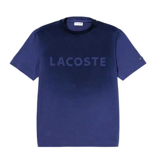 Áo Thun Nam Lacoste Stencil Brand Name Logo T-Shirt TH6370 - I1M Màu Tím Size 2