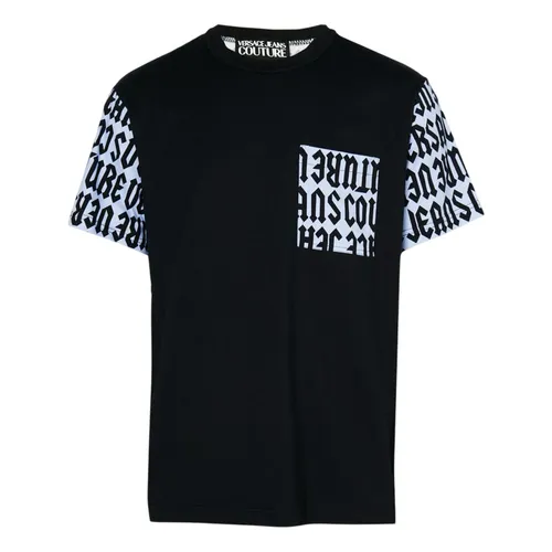 Áo Thun Nam Versace Jeans Couture Print T-shirt 77GAH6R1 JS359 QX0 Màu Đen Size XS