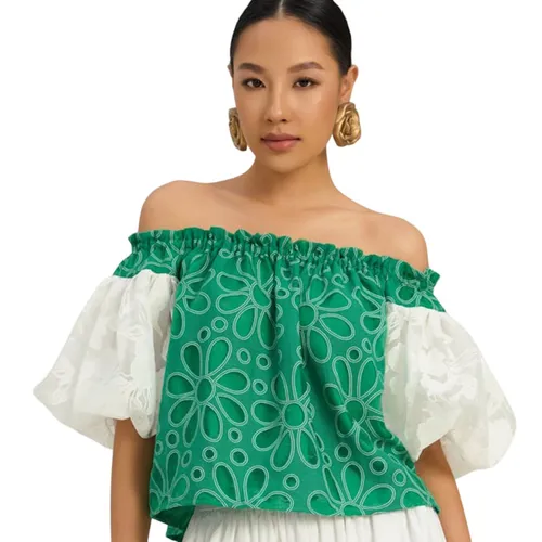 Áo Trễ Vai Nữ F2 Fashion & Freedom The Art Of Styling AK610-X-S-0923 Màu Xanh Size S
