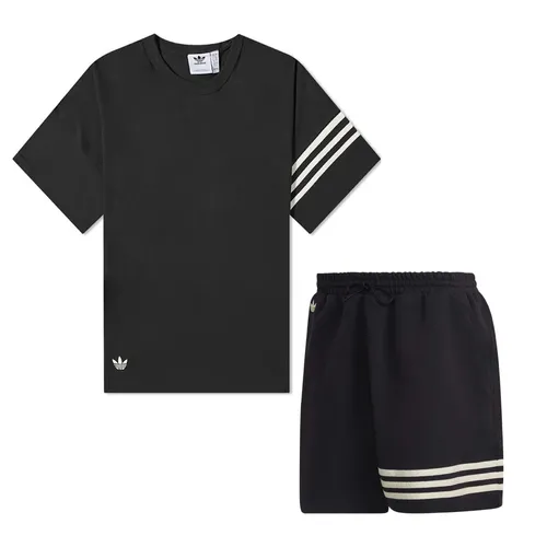 Bộ Quần Áo Cộc Tay Nam Adidas Adicolor Neuclassics HN6594/HM1875 Màu Đen Size S (Form Âu)