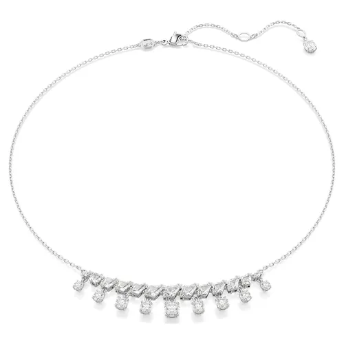 Dây Chuyền Nữ Swarovski Idyllia Mixed Cuts, Snowflake, White, Rhodium Plated Necklace 5692637 Màu Bạc