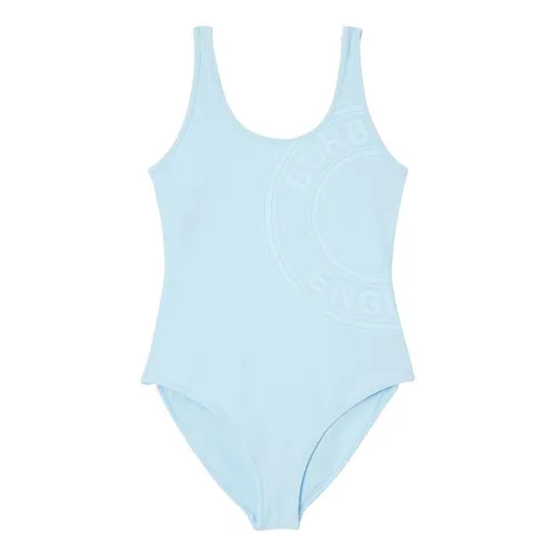 Đồ Bơi Một Mảnh Nữ Burberry Jolie Logo One Piece Swimsuit Swimwear Pale Blue 8043186 Màu Xanh Nhạt Size S