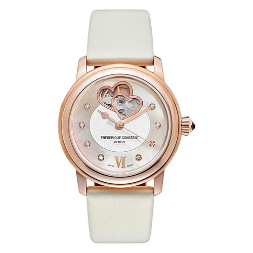 Đồng Hồ Nữ Frederique Constant Double FC FC-310WHF2P4 Màu Trắng Kem