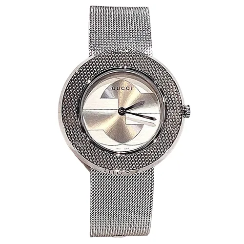 Đồng Hồ Nữ Gucci U-Play Pin Màu Bạc Size 28mm