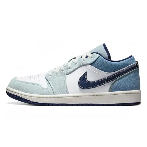 Giày Thể Thao Nam Nike Air Jordan 1 Low 'Denim' IH0648-141 Màu Xanh Trắng Size 40