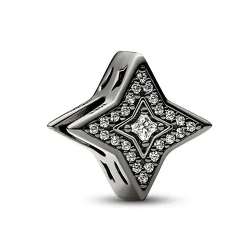 Hạt Vòng Charm Nữ Pandora Exclusive Sparkling Star 742786C01 Màu Bạc
