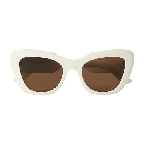 Kính Mát Nữ Dior Sunglasses Diorbobby B1u Cat-Eye Màu Trắng