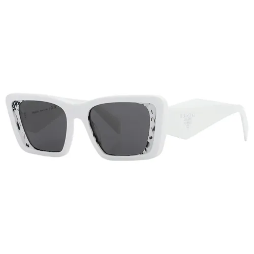 Kính Mát Nữ Prada Dark Grey Butterfly Ladies Sunglasses PR 08YS 02V5S0 Màu Xám Trắng