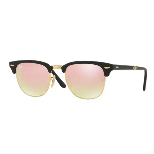 Kính Mát Rayban Clubmaster Folding Sunglasses RB2176 901S7O 51 Màu Hồng/Đen