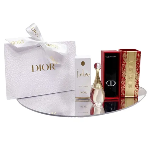 Set Nước Hoa Nữ Dior J'adore EDP + Son 314 Grand Bal Unbox Kèm Box Đỏ + Túi Giấy
