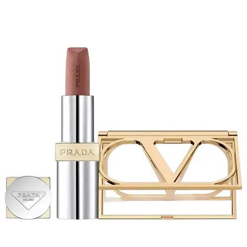 Son Prada Monochrome Hyper Matte B01 Argile Lip Màu Nâu Tây (Tặng Kèm Gương Valentino)