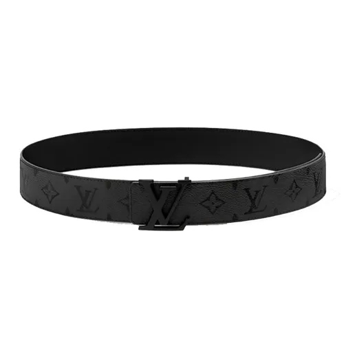 Thắt Lưng Nam Louis Vuitton LV Initiales Midnight 40mm M4391T Màu Đen Xám Size 90