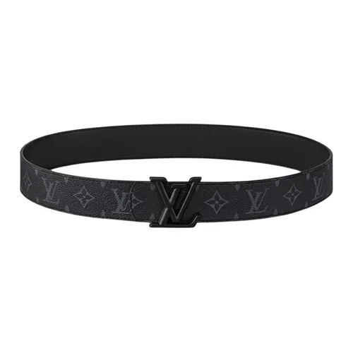 Thắt Lưng Nam Louis Vuitton LV Men Monogram Leather Belt Black 4cm Wide M4482 Màu Đen Size 90