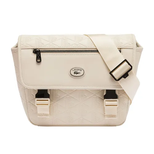 Túi Đeo Chéo Nam Lacoste Nomogramme Small Crossbody Bag NH4655MR M97 Màu Trắng Kem