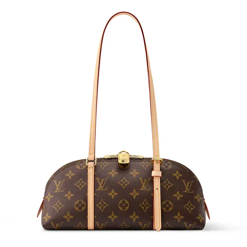 Túi Đeo Vai Nữ Louis Vuitton LV Squire East West Monogram Canvas M28953 Màu Nâu