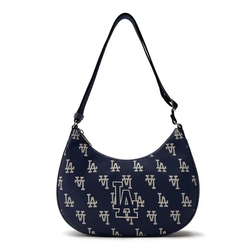 Túi Đeo Vai Nữ MLB Mono Hobo Bag LA Dodgers Navy 3ABQL023N-07NYD Màu Xanh Navy