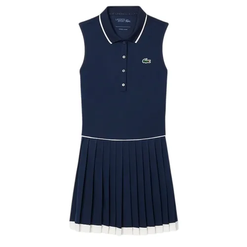 Váy Thể Thao Nữ Lacoste Women's Ultra Dry Tennis Heritage Dress EF8582_HID Màu Xanh Navy Size 34